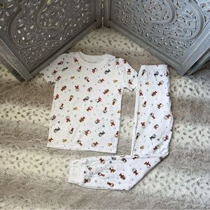 Janie and Jack Snoopy pajamas kids size 8 space stars astronaut loungewear